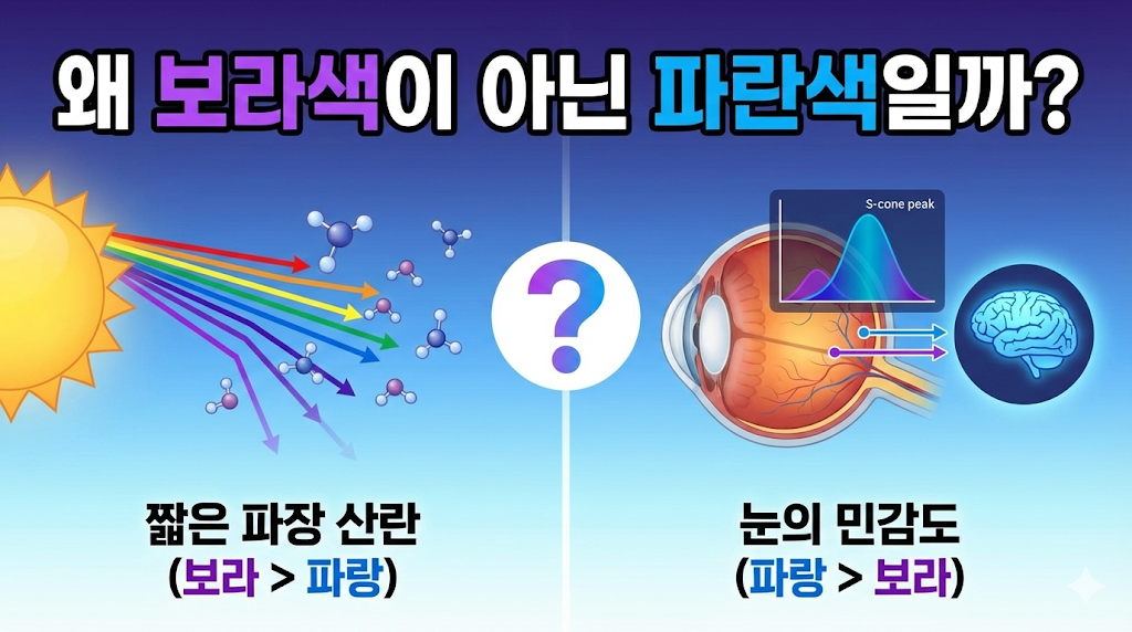 왜 보라색이 아닌 파란색일까?