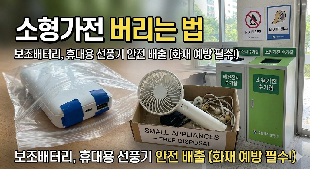 소형가전 버리는 법: 보조배터리 안전 배출 가이드