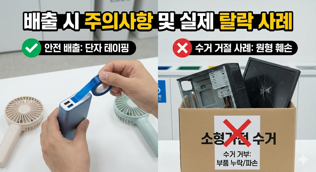 배출 시 주의사항 및 실제 탈락 사례