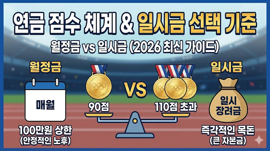 연금 점수 체계 및 일시금 선택 기준