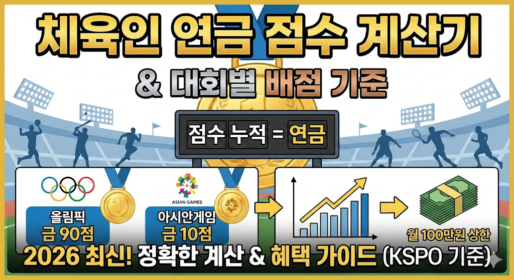 체육인 연금 점수 계산기