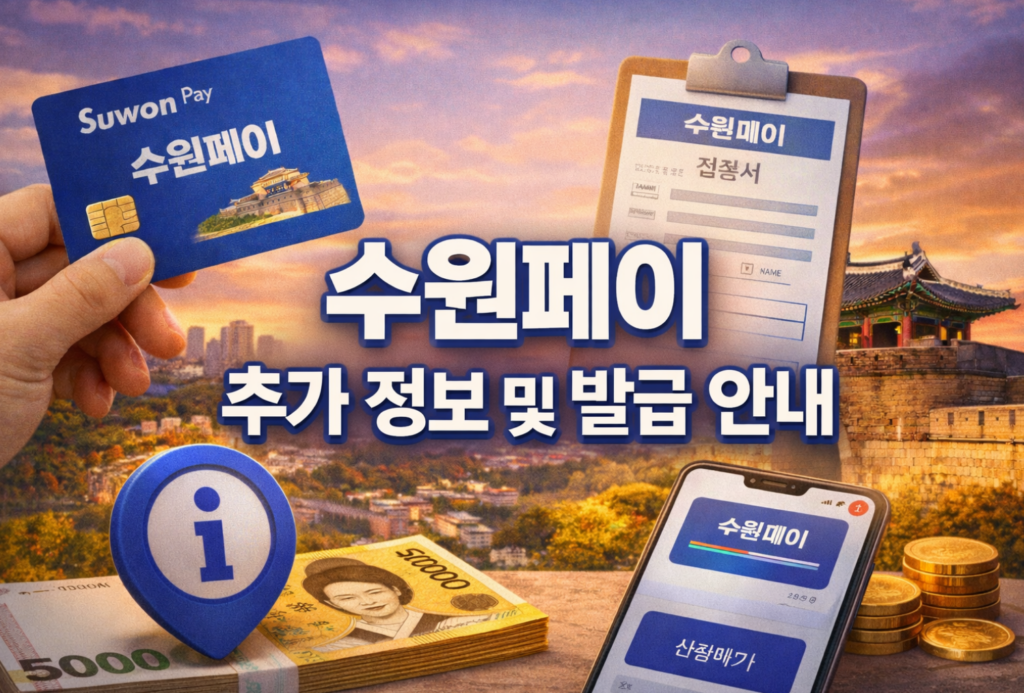 수원페이 추가 정보 및 발급 안내
