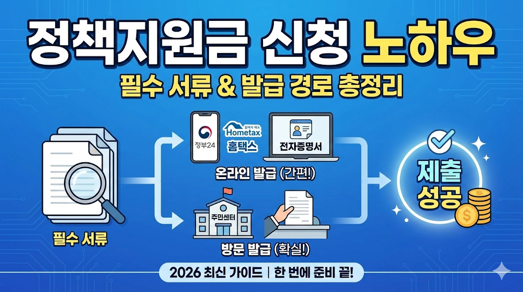 정책지원금 신청 노하우