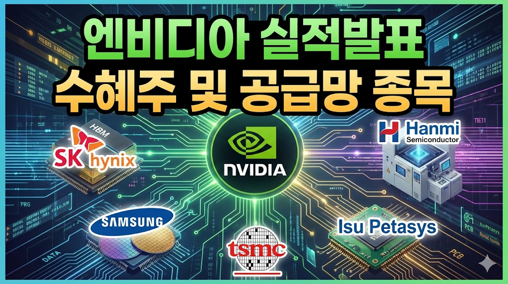 엔비디아 실적발표 수혜주 및 공급망 종목