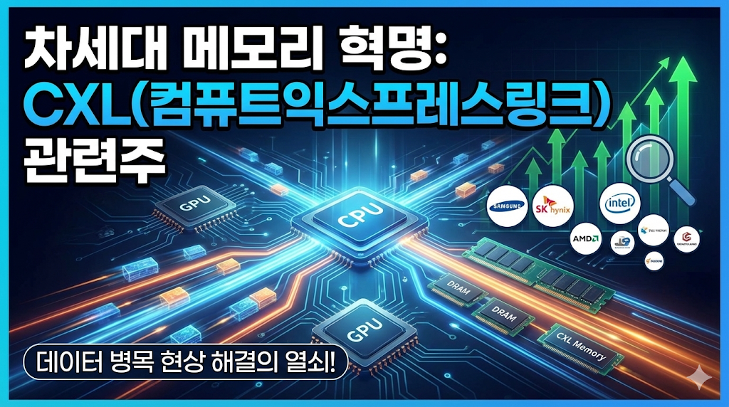 차세대 메모리 혁명: CXL(컴퓨트익스프레스링크) 관련주