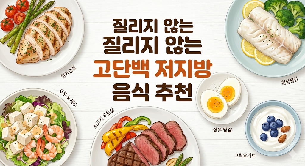 질리지 않는 고단백 저지방 음식 추천