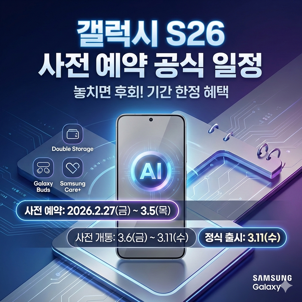 갤럭시 S26 사전 예약