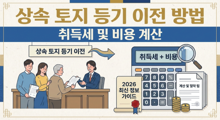 상속 토지 등기 이전 방법