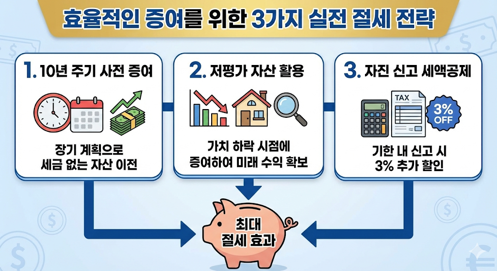 효율적인 증여를 위한 3가지 실전 절세 전략