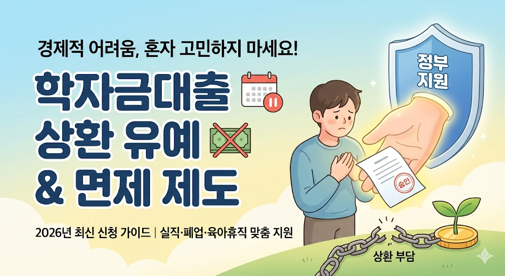 경제적 어려움을 돕는 상환 유예 및 면제 제도