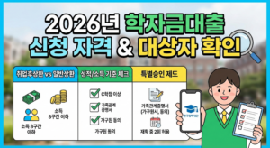 2026년 학자금대출 신청