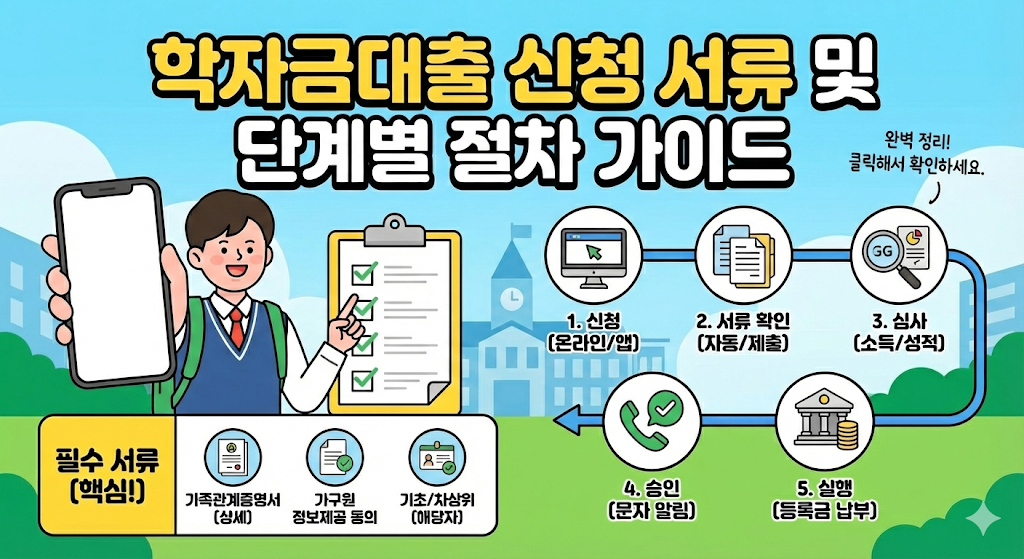 학자금대출 신청 서류 및 단계별 절차 가이드