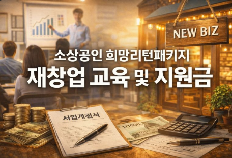 소상공인 희망리턴패키지 재창업 교육 및 지원금