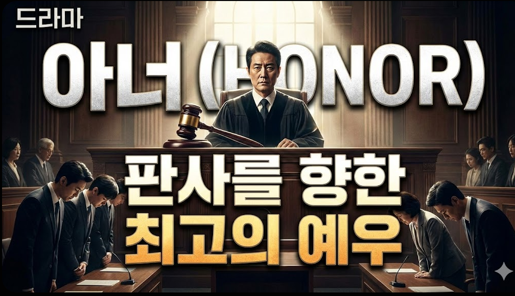 아너 드라마 뜻: 판사를 향한 최고의 예우