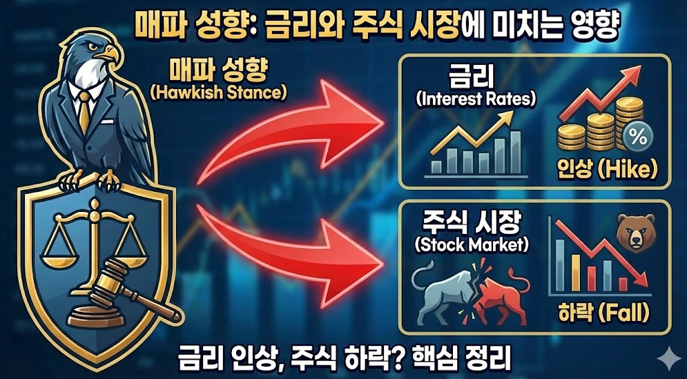 매파 성향이 금리와 주식 시장에 미치는 영향