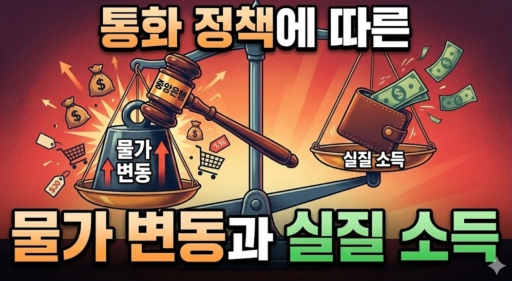 통화 정책에 따른 물가 변동과 실질 소득