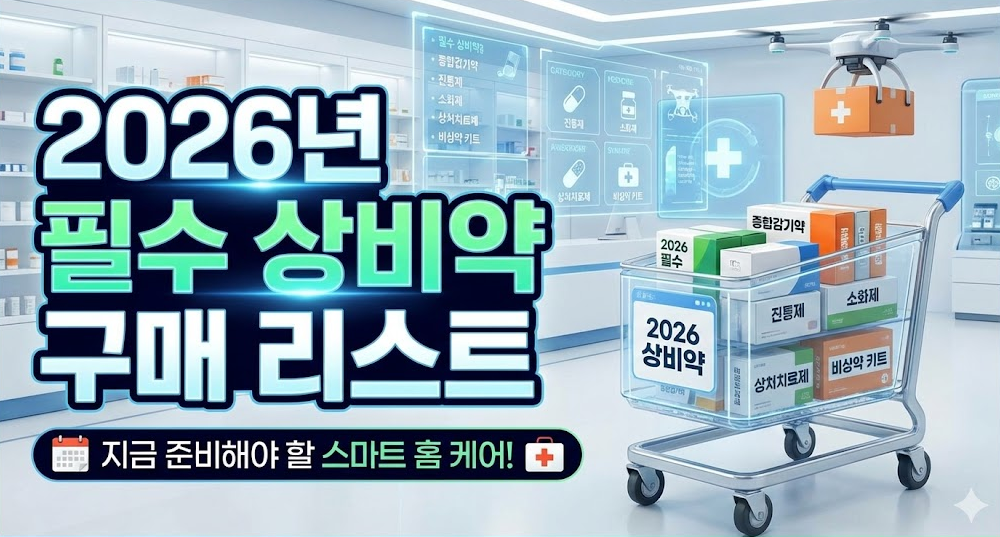 2026년 필수 상비약 구매 리스트