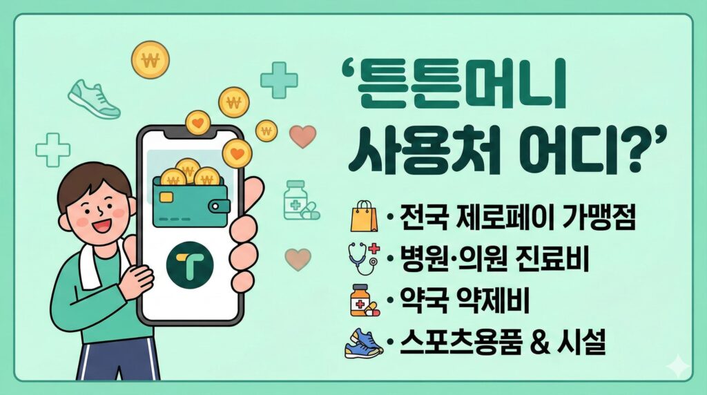 튼튼머니 사용처 (제로페이 및 병원/약국)