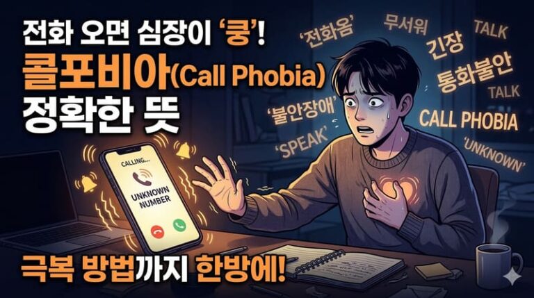 콜포비아 뜻과 완벽 극복 가이드