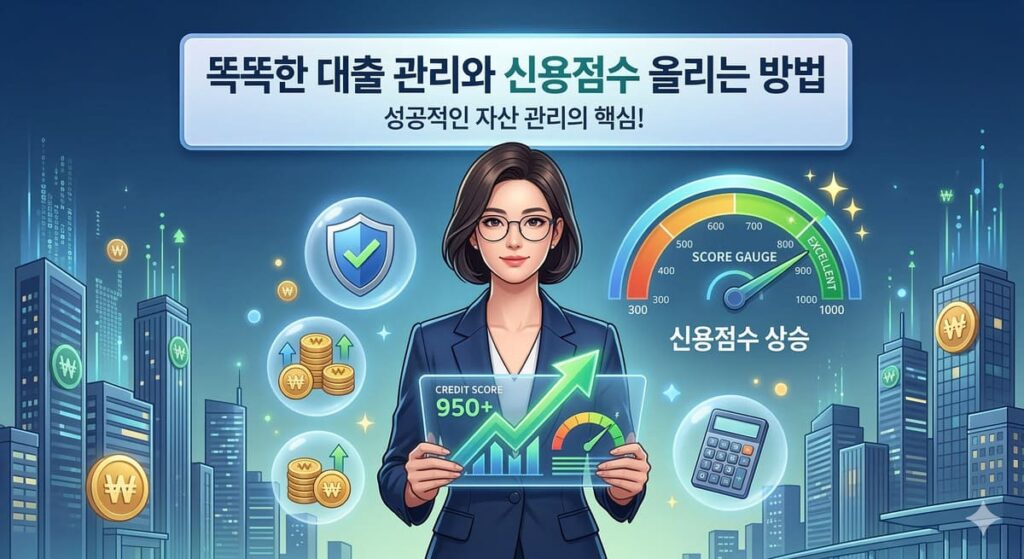 똑똑한 대출 관리와 신용점수 올리는 방법