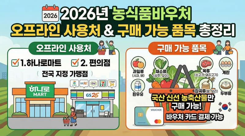 2026년 농식품바우처 신청 자격 및 오프라인 지정 사용처 총정리 - Gemini Generated Image dhi04rdhi04rdhi0 2