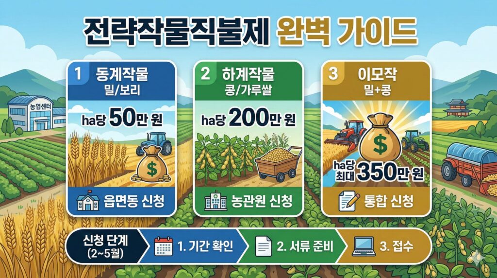 전략작물직불제 지원 내용 및 신청 방법