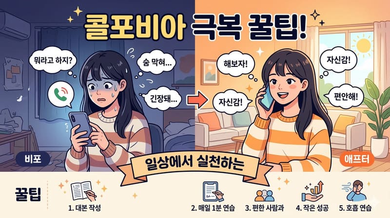 일상에서 실천하는 콜포비아 극복 및 대처 방법 꿀팁