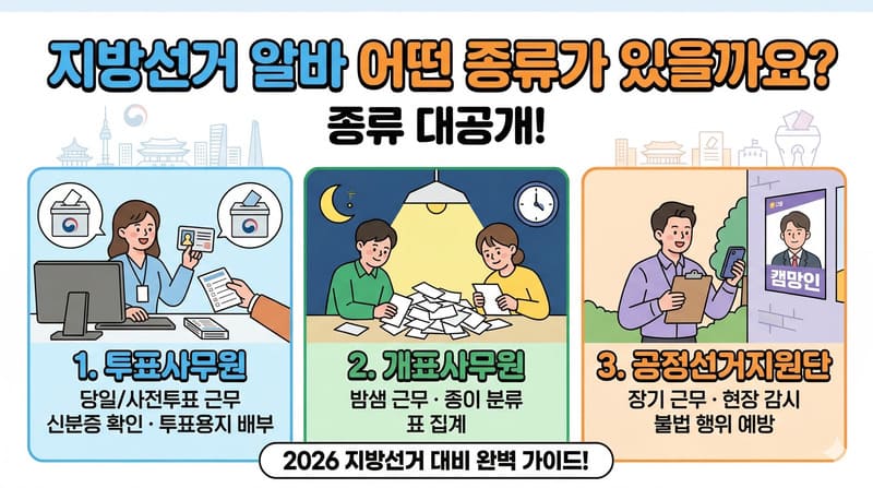 지방선거 알바, 어떤 종류가 있을까요?