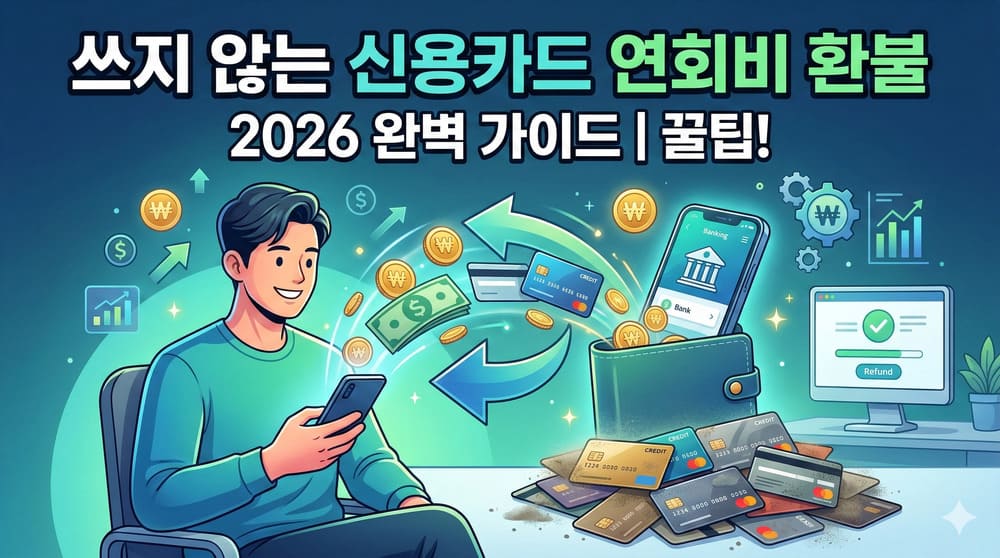 쓰지 않는 신용카드 연회비 환불