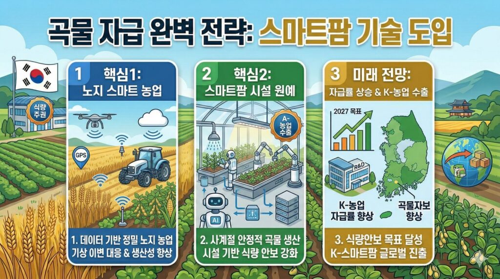 곡물 자급 확대를 위한 기술적 대안: 스마트팜