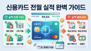 신용카드 전월 실적