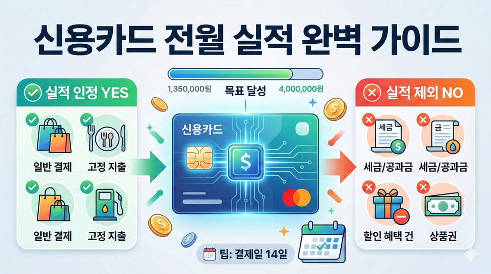 신용카드 전월 실적