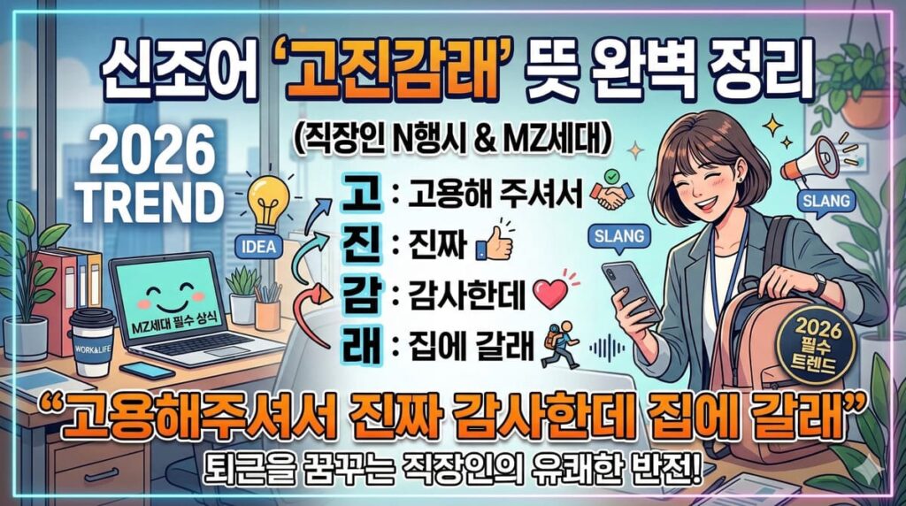 신조어 고진감래 뜻