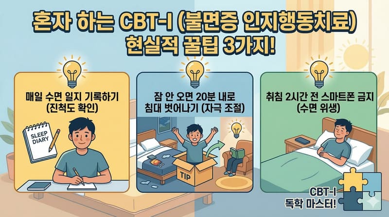 혼자 CBT-I를 진행할 때의 현실적인 꿀팁