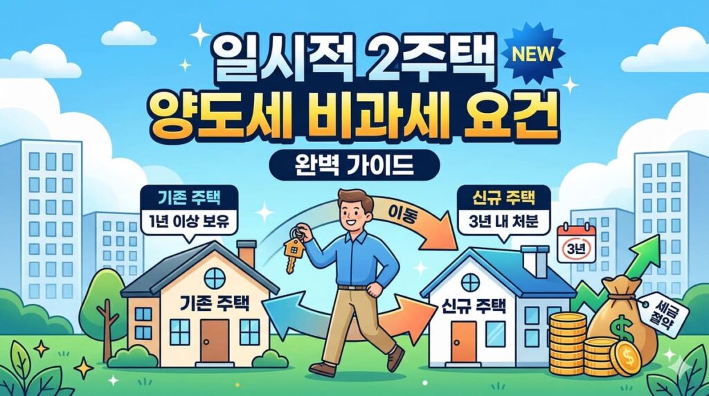 일시적 2주택 양도세 비과세 요건