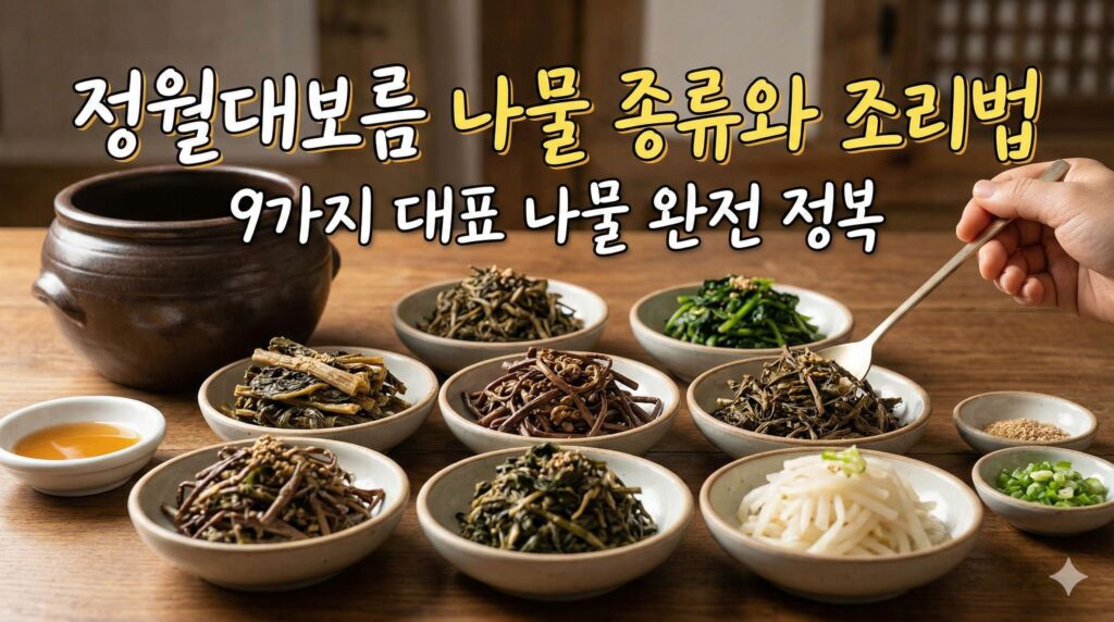 정월대보름 나물 종류와 조리법