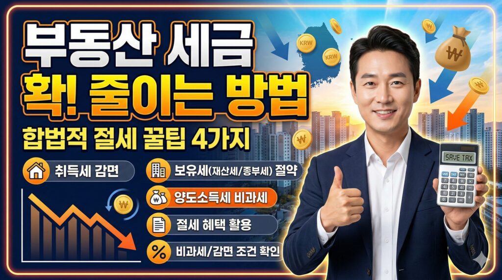 부동산 세금 줄이는 방법