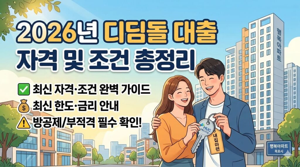 2026년 디딤돌 대출 자격 및 조건 총정리