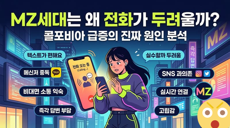 유독 현대인과 MZ세대에게 콜포비아가 많은 원인은?