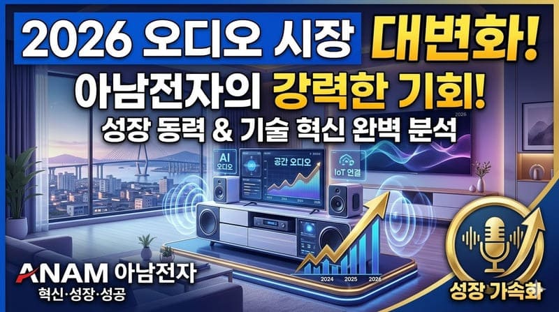 2026년 오디오 시장의 변화와 아남전자의 기회