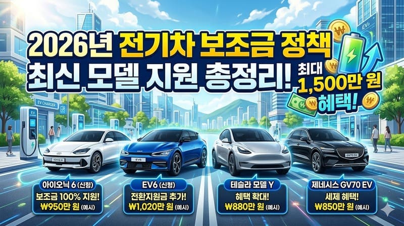 전기차 보조금 2026년 최신 지침
