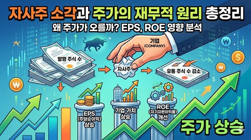 자사주 소각이 주가에 미치는 재무적 원리