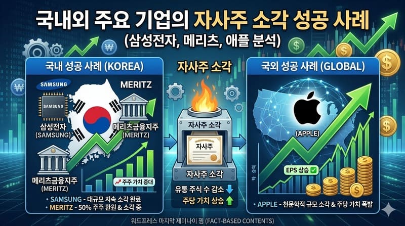 국내외 주요 기업의 자사주 소각 성공 사례