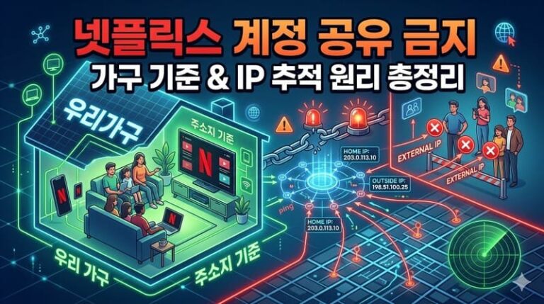 넷플릭스 계정 공유 금지