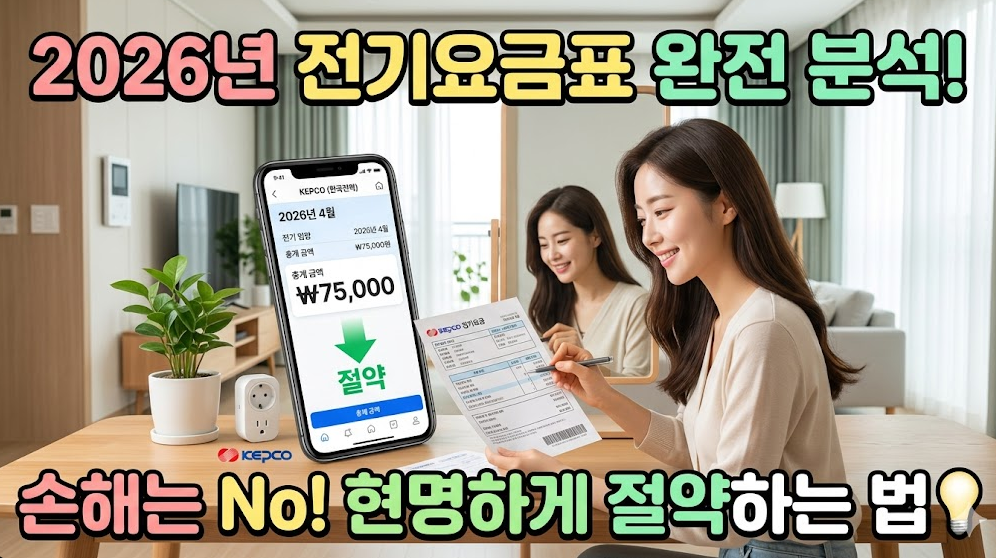 2026년 전기요금표 완벽 정리