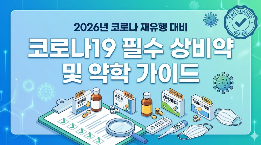 코로나19 필수 상비약 및 약학 가이드