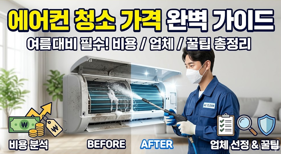에어컨 청소 가격 완벽 가이드