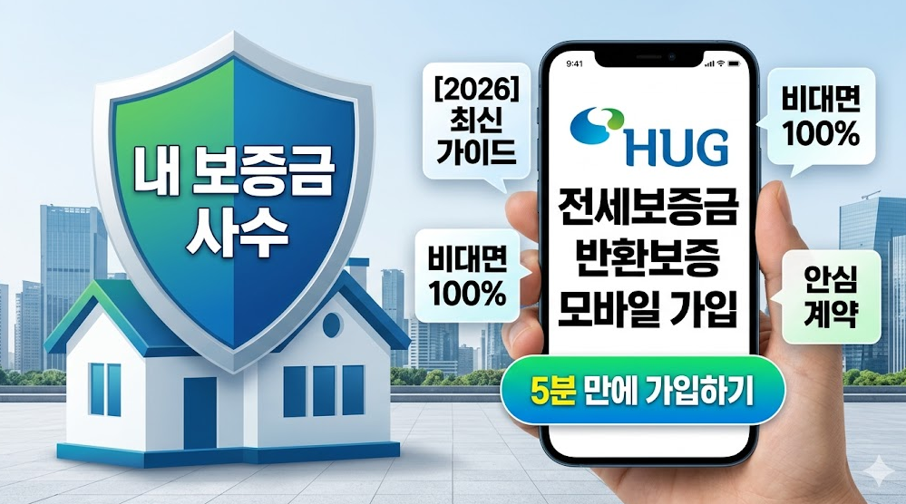 전세보증금 반환보증 모바일 가입 완벽 가이드