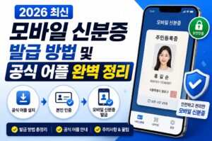모바일 신분증 발급 방법 및 공식 어플 완벽 정리 (2026 최신)