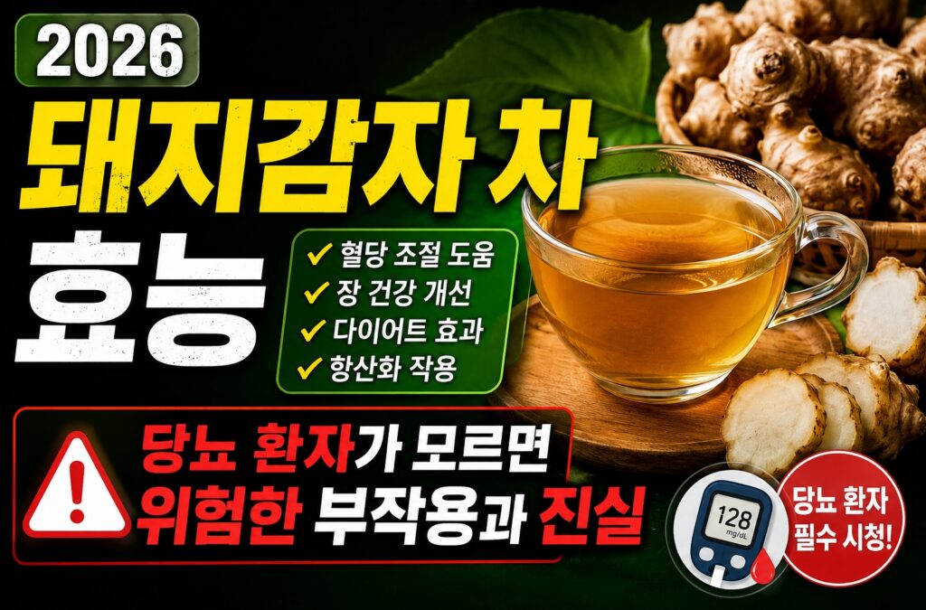 돼지감자 차 효능, 당뇨 환자가 모르면 위험한 부작용과 진실 (2026)